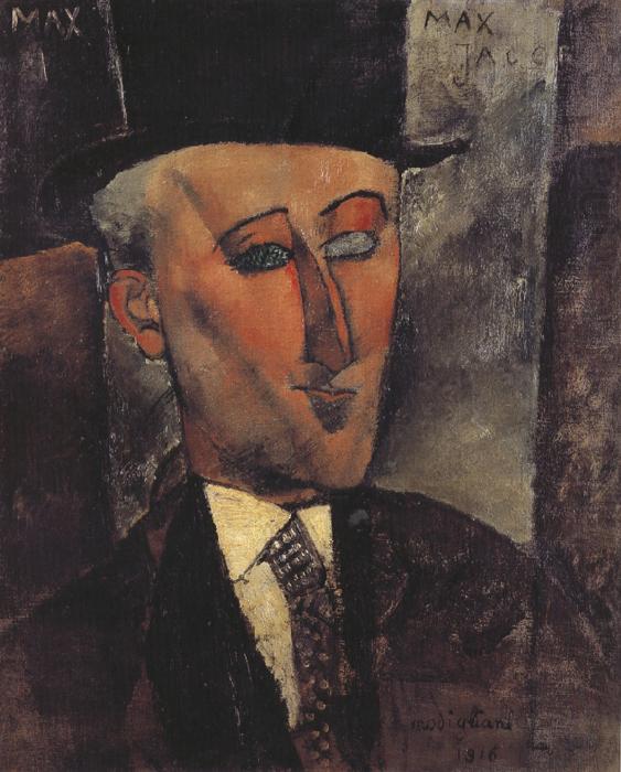 Portrait of Max Jacob (mk39), Amedeo Modigliani
